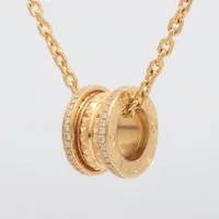 ブルガリ ビーゼロワン ロック ダイヤ ネックレス 750(YG)