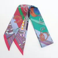 エルメス ツイリー Brides et Gris Gris 馬勒とチャーム シルク スカーフ