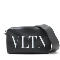 ヴァレンティノガラヴァーニ VLTN レザー ショルダーバッグ ブラック ＡＢランク