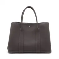 エルメス ガーデンパーティ36 PM ネゴンダ エベンヌ シルバー金具