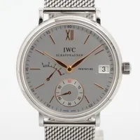 IWC ポートフィノ ハンドワインド 8DAYS IW510103 SS 手巻き アイスブルー文字盤 Ａランク