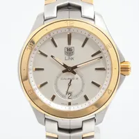 タグホイヤー リンク SS×YG AT シルバー文字盤