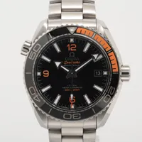 オメガ シーマスター プラネットオーシャン 600 コーアクシャル マスタークロノメーター 215.30.44.21.01.002 SS AT 黒文字盤 Ｂランク