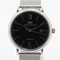 IWC ポートフィノ IW356506 SS AT 黒文字盤 Ａランク