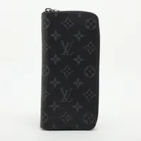 ヴィトン モノグラムエクリプス ジッピーウォレットヴェルティカル M62295 ラウンドジップウォレット ノワール