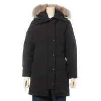 カナダグース SHELBURNE PARKA ポリエステル×綿 ダウンコート S ブラック ＡＢランク