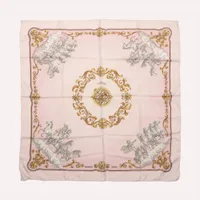 エルメス カレ90 COSMOS 宇宙観 シルク スカーフ ピンク