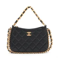シャネル マトラッセ ラムスキン ブラック ゴールド金具 ＡＢランク