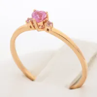 ポンテヴェキオ ピンクサファイア リング K18(PG)