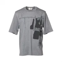 エルメス アルネ アン グアッシュ コットン Tシャツ グレー ＳＡランク