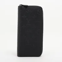 ヴィトン シャドウ ジッピーウォレットヴェルティカル M62902 ラウンドジップウォレット ノワール Ａランク