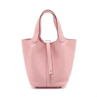エルメス ピコタンロック18 PM トリヨンクレマンス ローズサクラ シルバー金具 ＳＡランク