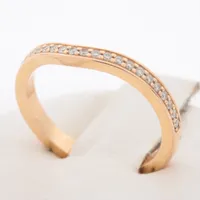 カルティエ バレリーナカーブ ハーフエタニティ ダイヤ リング 750(PG) 48