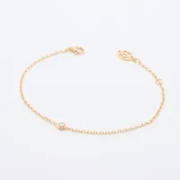 カルティエ ダムール SM ダイヤ ブレスレット 750(YG)