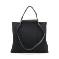 エルメス カバックPM トワルオフィシエ×カーフレザー ネイビー シルバー金具