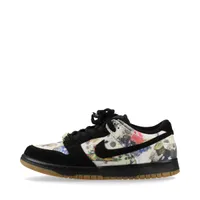 ナイキ×シュプリーム×ラメルジー SB DUNK LOW OG QS スエード×キャンバス スニーカー 23AW 27.5cm ブラック×マルチカラー ＡＢランク