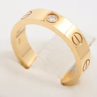 カルティエ ミニラブ 1P ダイヤ リング 750(YG) 47