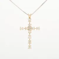 ノンブランド ダイヤ ネックレス K18WG