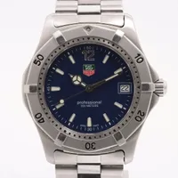 タグホイヤー プロフェッショナル WK1113-0　 SS QZ 青文字盤
