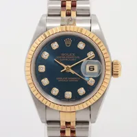ロレックス デイトジャスト 69173G SS×YG AT 青文字盤