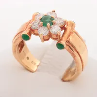 モニッケンダム ダイヤ エメラルド リング 750(YG)