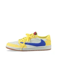 ナイキ×トラヴィススコット AIR JORDAN 1 LOW OG SP ヌバック×レザー スニーカー 24SS 26.5cm マルチカラー Ａランク