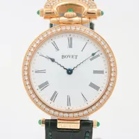 ボヴェ フルリエ YG×革 AT 白文字盤