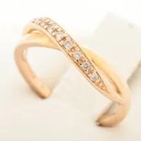 4℃ ダイヤ リング K18(PG)