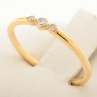 4℃ ダイヤ リング K18(YG)