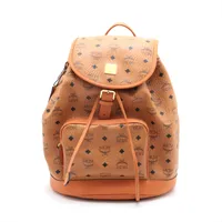 MCM ヴィセトス レザー バックパック/リュック ブラウン
