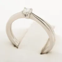 ヴァンドーム青山 ハーフエタニティ ダイヤ リング K18 YG ABランク