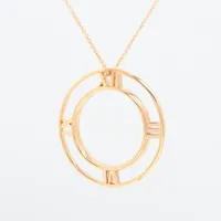 ティファニー アトラス オープンメダリオン ネックレス 750(YG)