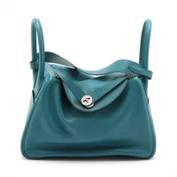 エルメス リンディ30 エバーカラー ブルードガリス シルバー金具