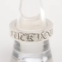 クロムハーツ スペーサーリング FUCK YOU 6mm 925 リング Ｂランク