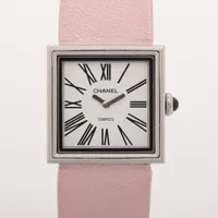 シャネル マドモアゼル H0827 SS×革 QZ 白文字盤