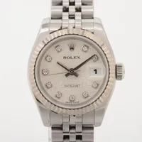 ロレックス デイトジャスト 179174G SS×WG AT シルバーホリコン文字盤