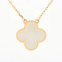 ヴァンクリーフ&アーペル ヴィンテージアルハンブラ シェル ネックレス 750(YG)