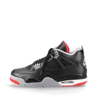 ナイキ AIR JORDAN 4 RETRO レザー ハイカットスニーカー 28cm ブラック Ａランク