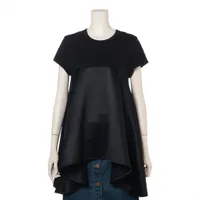 ヨーコチャン コットン×ポリエステル カットソー 40 ブラック