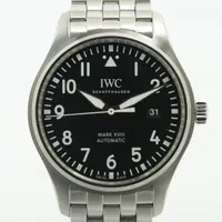 IWC パイロットウォッチ マークXVIII IW327011 SS AT 黒文字盤
