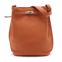 エルメス ソーケリー26 トゴ オレンジ シルバー金具