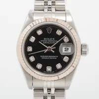 ロレックス デイトジャスト 79174G SS×WG AT 黒文字盤