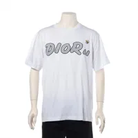 ディオール×カウズ コットン Tシャツ 19SS L グレー×ホワイト