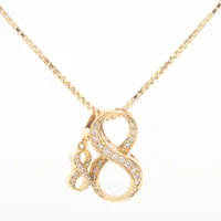 ゆきざき ノンブル ダイヤ ネックレス K18(YG×PG) ABランクの買取