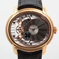 オーデマピゲ ミレネリー 15350OR.OO.D093CR.01 PG×革 AT スケルトン文字盤