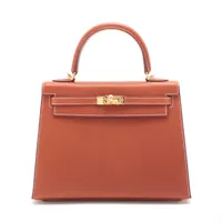 エルメス ケリー25 バレニア ゴールド シルバー金具 ＡＢランク