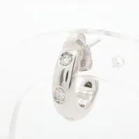 ミキモト ダイヤ ピアス K18(WG)