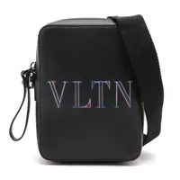 ヴァレンティノガラヴァーニ VLTN レザー ショルダーバッグ ブラック ＡＢランク