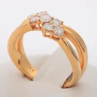 星の砂 ダイヤ リング K18(YG)