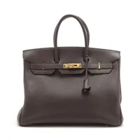 エルメス バーキン35 トゴ ショコラ ゴールド金具